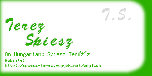 terez spiesz business card